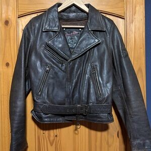 Women’s Brown Leather Jacket Small